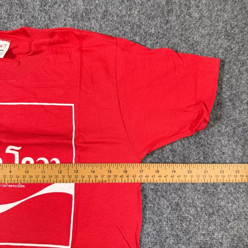 1980s Thailand Coca-Cola Double-Sided Shirt Sport-T Stedman Single Stitch New